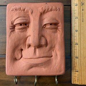 Terracotta Face Wall Hook